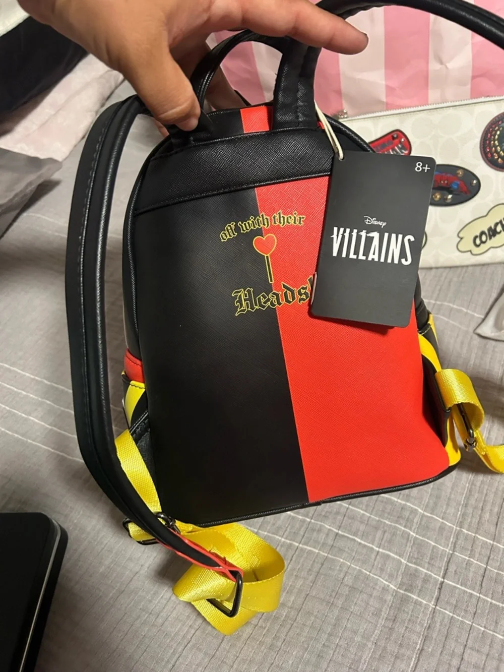 Loungefly Queen of Hearts Multi-Color Mini Backpack